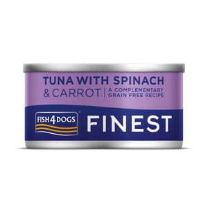 Fish4Dogs Finest Tuna with Spinach & Carrot Wet Dog Food 85g - 85g