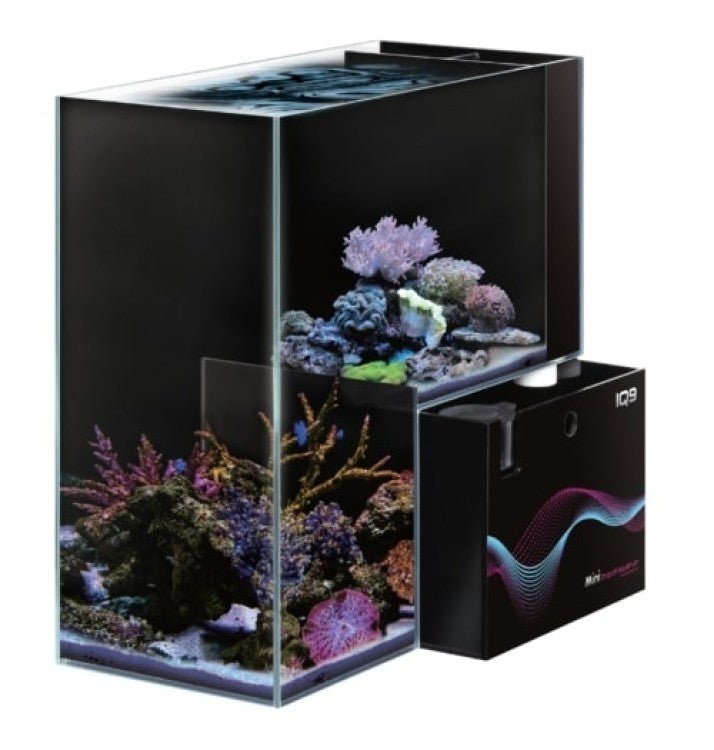 DYMAX IQ9 MINI DROP OFF ACRYLIC AQUARIUM-MARINE 470MM L X 220MM W X 470MM H (5MM THICKNESS) - Shopivet.com