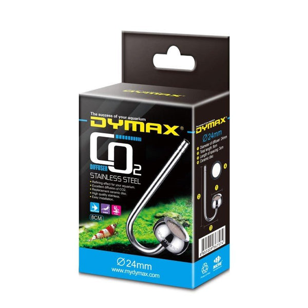 DYMAX STAINLESS STEEL CO2 DIFFUSER DIA. 24mm LENGTH 8cm - Shopivet.com