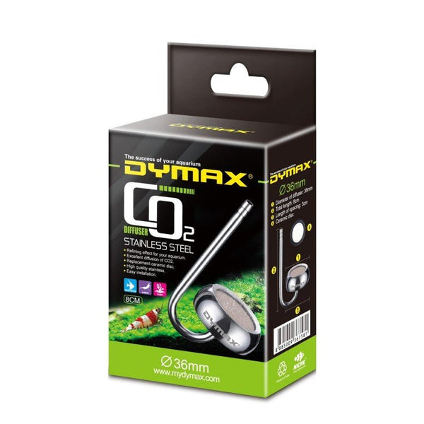 DYMAX STAINLESS STEEL CO2 DIFFUSER DIA. 36mm LENGTH 8cm - Shopivet.com