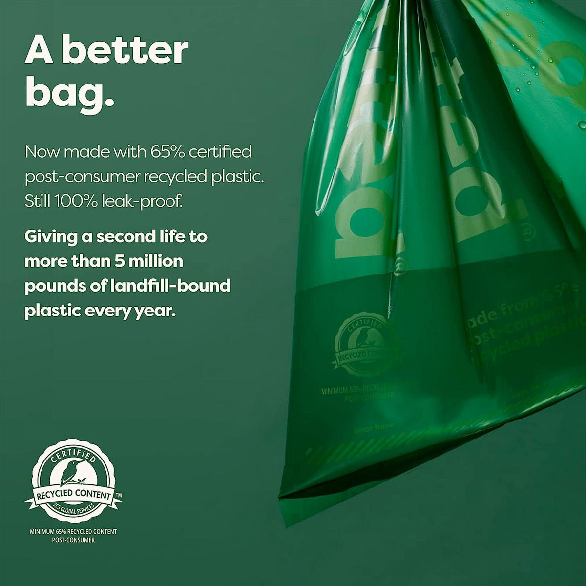 Earth Rated 15 Dog Poop Bags on 1 Roll (Unscented) - Shopivet.com