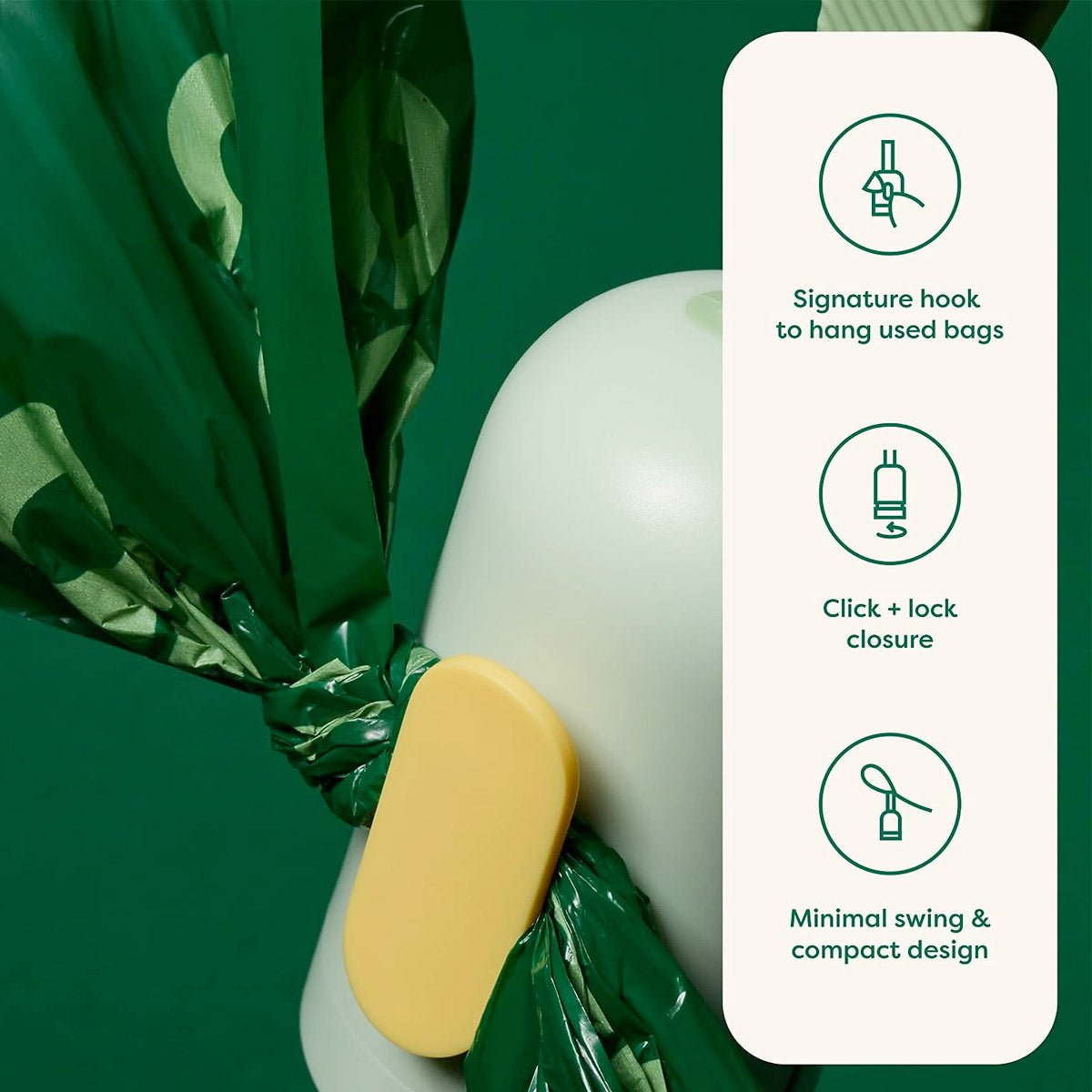 Earth Rated Poop Bag Dispenser with 15 Bags (Unscented) - Shopivet.com