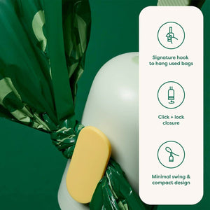 Earth Rated Poop Bag Dispenser with 15 Bags (Unscented) - Shopivet.com