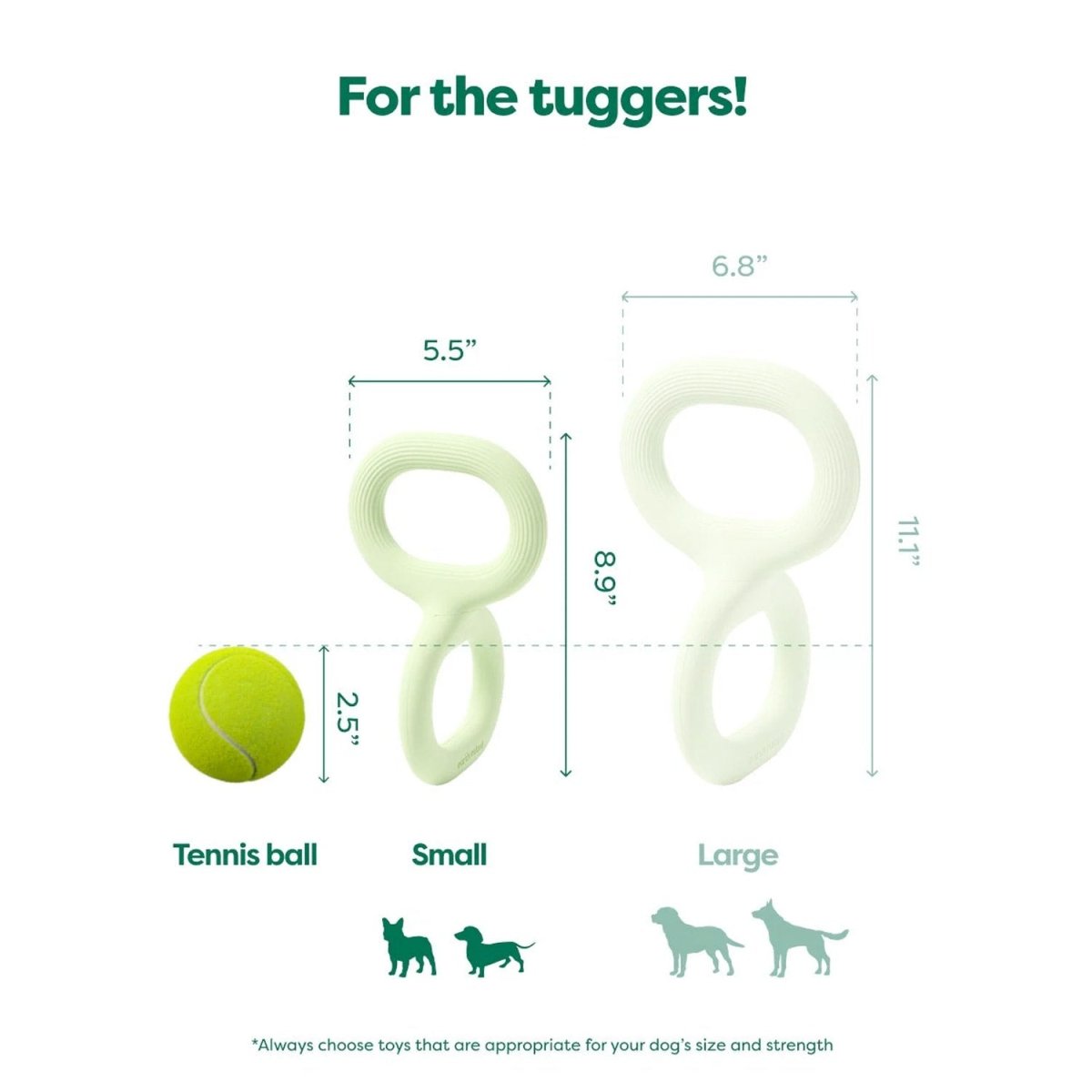 Earth Rated Tug Toy - small - Shopivet.com