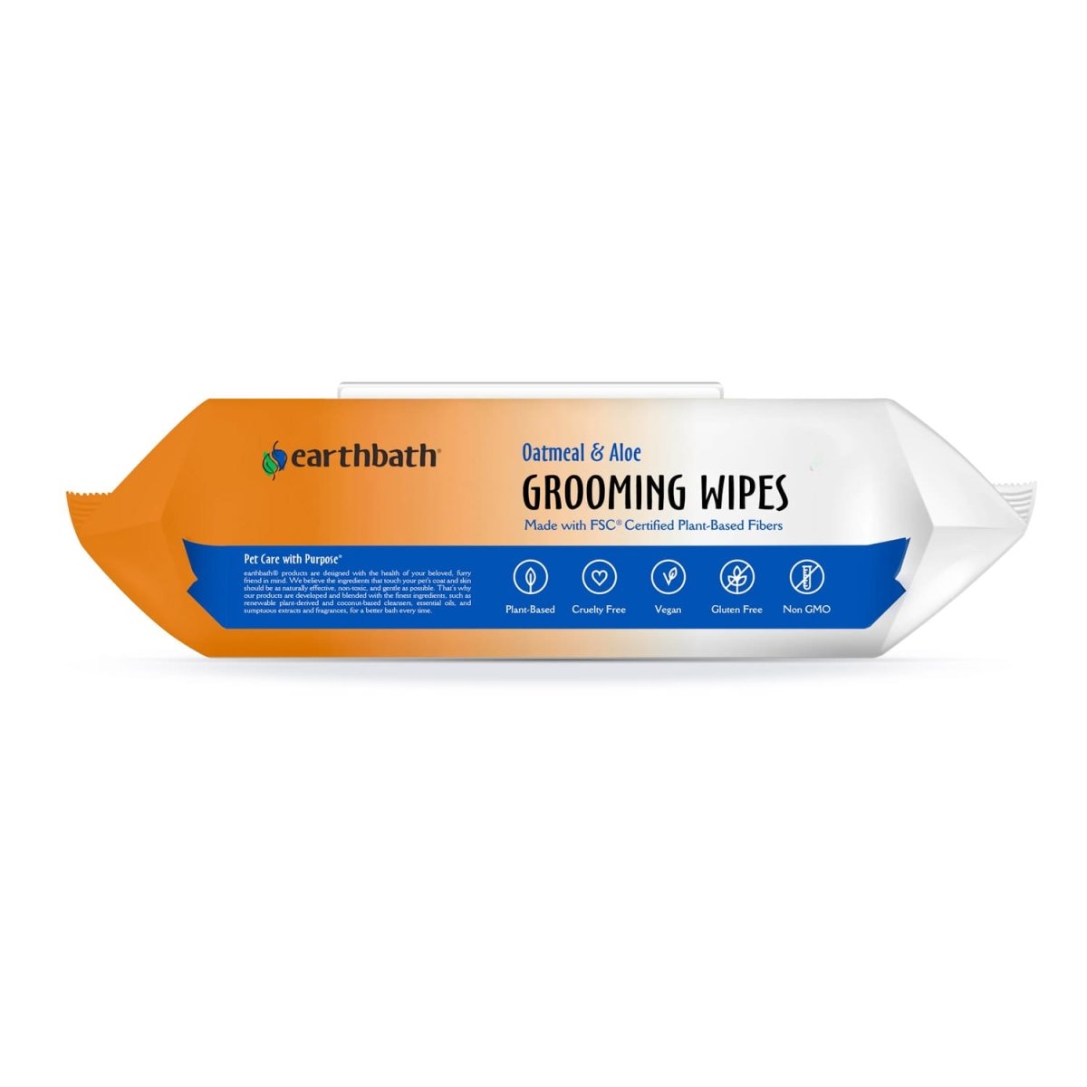 Earthbath Grooming Wipes – Oatmeal & Aloe 100 ct - Shopivet.com