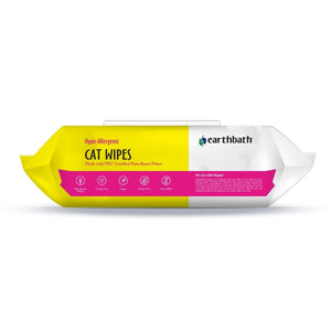 earthbath® Hypo - Allergenic Cat Grooming Wipes, Fragrance Free, Cleans & Conditions, 100 ct plant - based wipes in re - sealable pouch - Shopivet.com