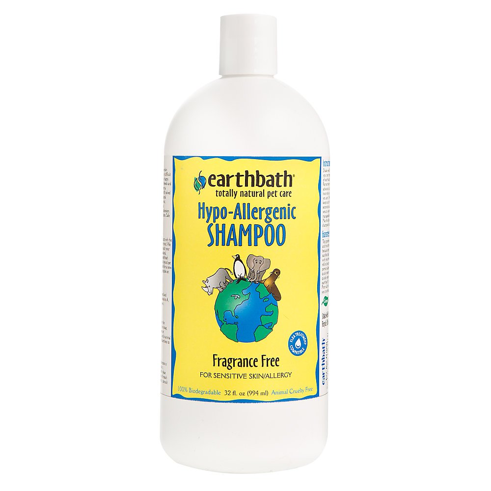 earthbath® Hypo - Allergenic Shampoo, Fragrance Free, For Sensitive Skin, Made in USA – 32 oz - Shopivet.com
