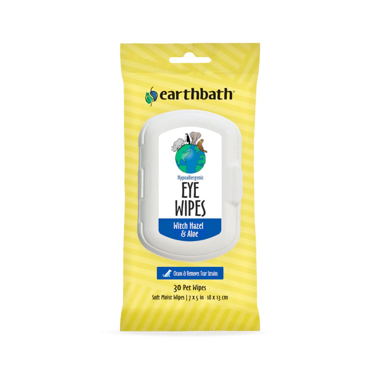 Earthbath Hypoallergenic Eye Wipes (Witch Hazel & Aloe) – 30 Wipes - Shopivet.com