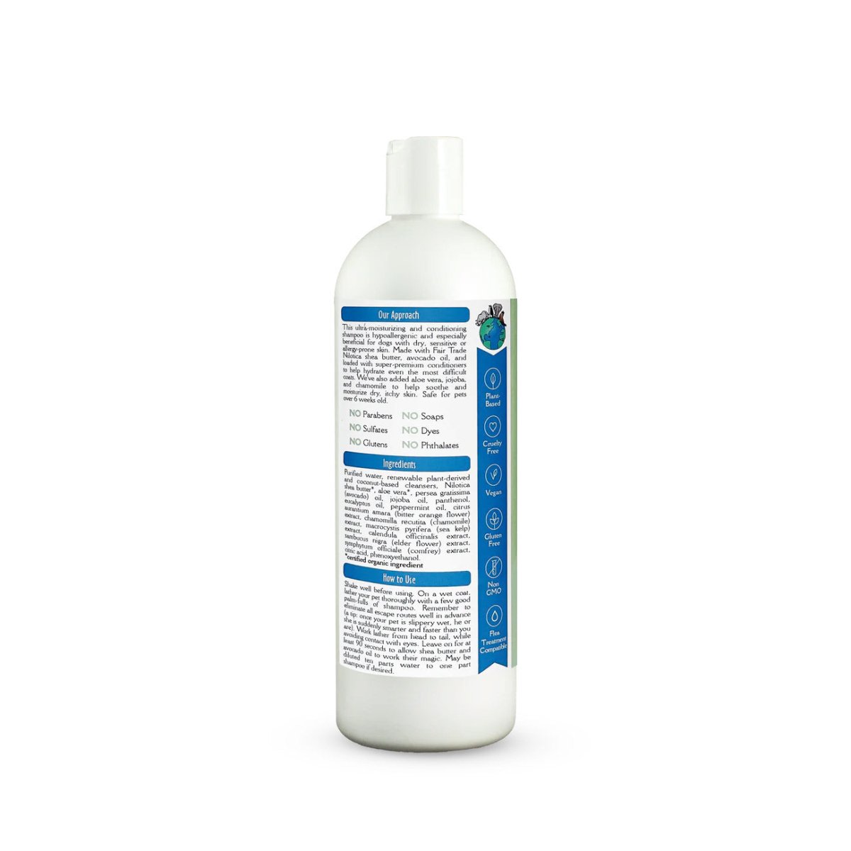Earthbath Hypoallergenic Shea Butter Shampoo 16oz - Shopivet.com