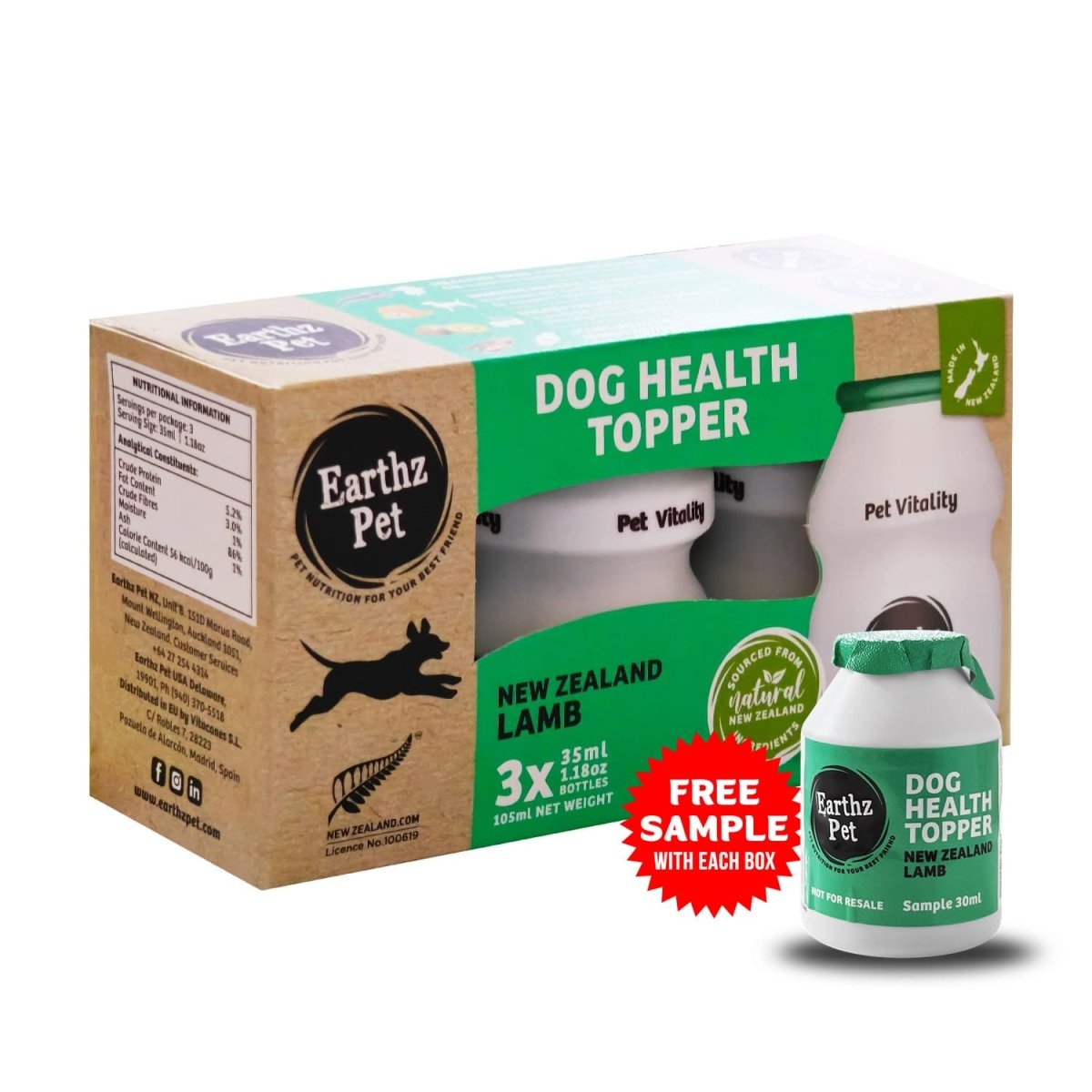 Earthz Pet New Zealand Lamb Health Topper for Dogs - Shopivet.com