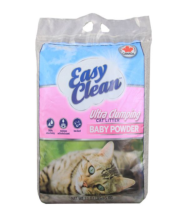 Easy Clean Baby Powder Ultra Clumping Cat Litter 15kg - 15KG - Shopivet.com