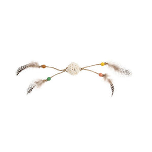 Eco Line Catch Scratch with Rattle Wood / Feather / Rattan - Shopivet.com