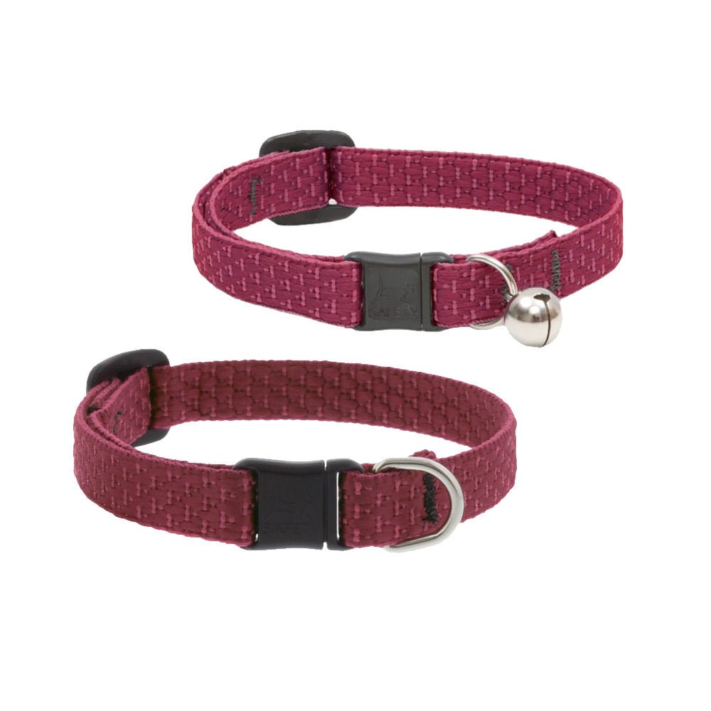Eco Safety Cat Collar – Berry - Without Bell - Shopivet.com