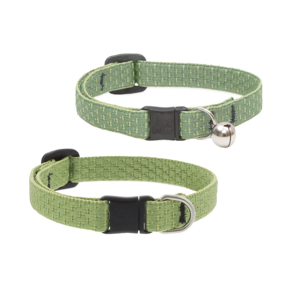 Eco Safety Cat Collar – Moss - With Bell - Shopivet.com