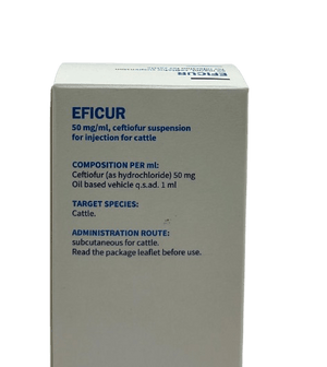 EFICUR 50 mg/ml, ceftiofur 100ml - Shopivet.com