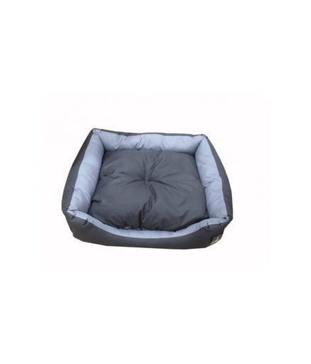 Empets Couch Bed Basic Duo[Dimension - 65x50x18cm, Color - Grey & Dark Brown] - Shopivet.com