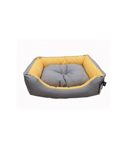 Empets Couch Bed Basic Duo[Dimension - 75x55x20cm, Color - Yellow & Grey] - Shopivet.com