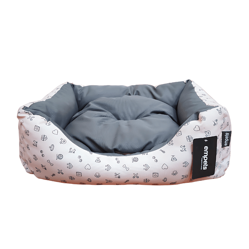 Empets Couch Bed Modern - Dimension - 55x42x16cm, Texture - Printed Light Pink - Shopivet.com
