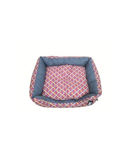 Empets Couch Bed Modern[Dimension - 90x75x22cm, Texture - Printed Pink & Yellow] - Shopivet.com