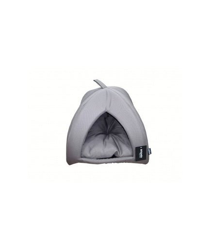 Empets Igloo House With Cushion Basic[Dimension - 43x43x35cm, Color - Dark Grey] - Shopivet.com