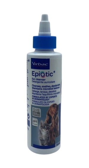 Epiotic Ear Cleaning Drops for Pets, 125 ml - Shopivet.com