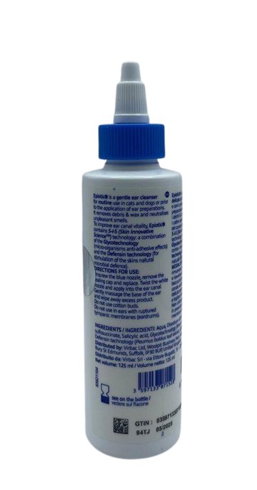 Epiotic Ear Cleaning Drops for Pets, 125 ml - Shopivet.com