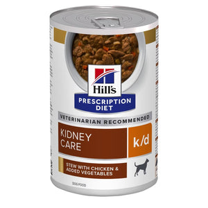 Hill’s Prescription Diet k/d Canine Stew with Chicken & added Vegetables Dog Food (12x354g)