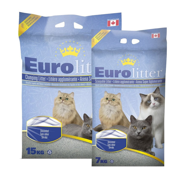 Eurolitter Premium Cat Litter – Unscented - 7Kg - Shopivet.com