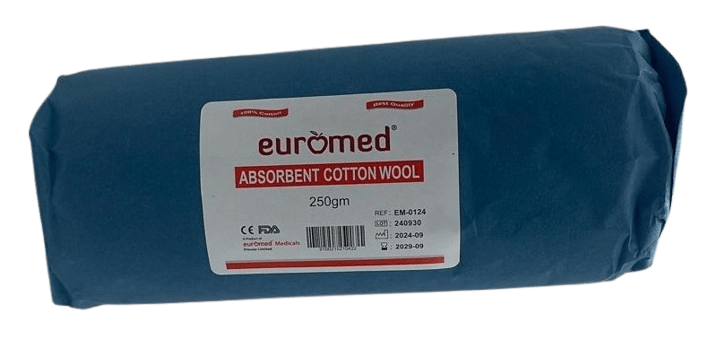 Euromed Cotton Wool 250g - Shopivet.com