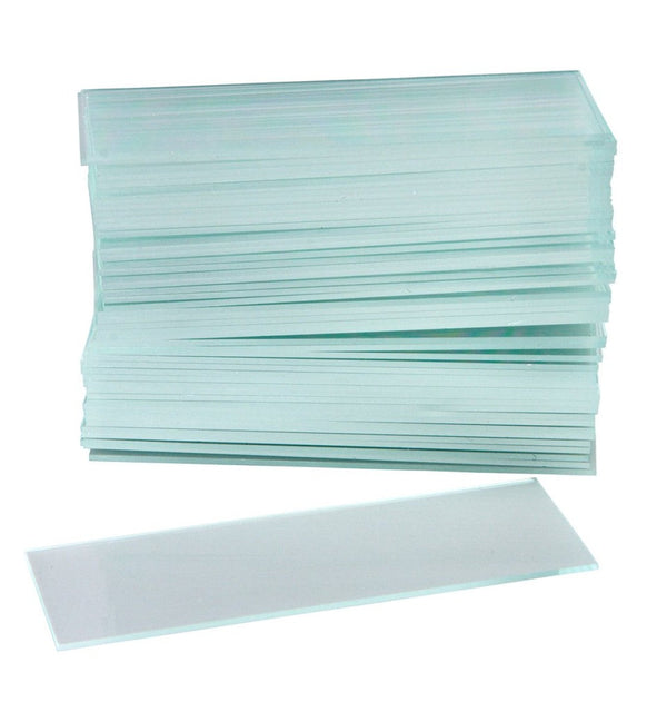 Examination microscope slides polished