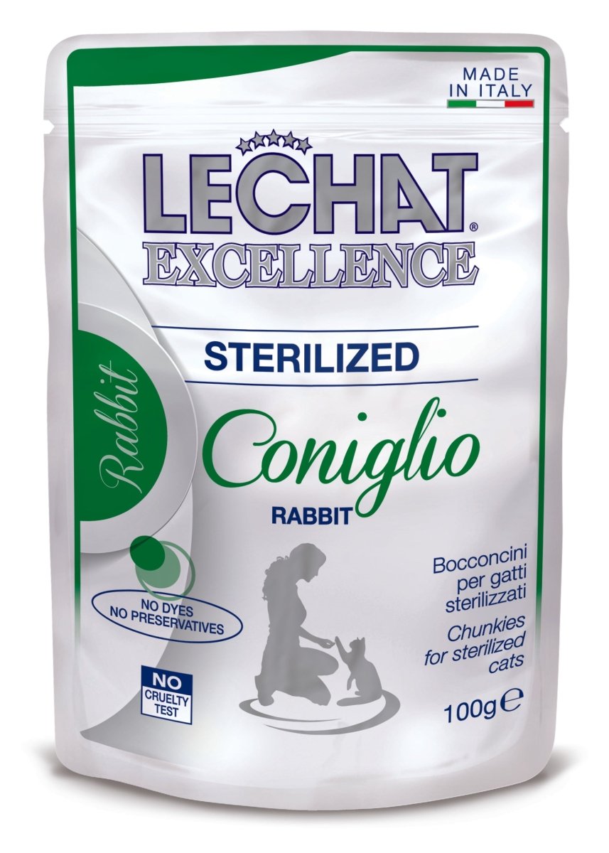 Excellence - Cat Wet Pouches Sterilized with Rabbit - 100g - Shopivet.com