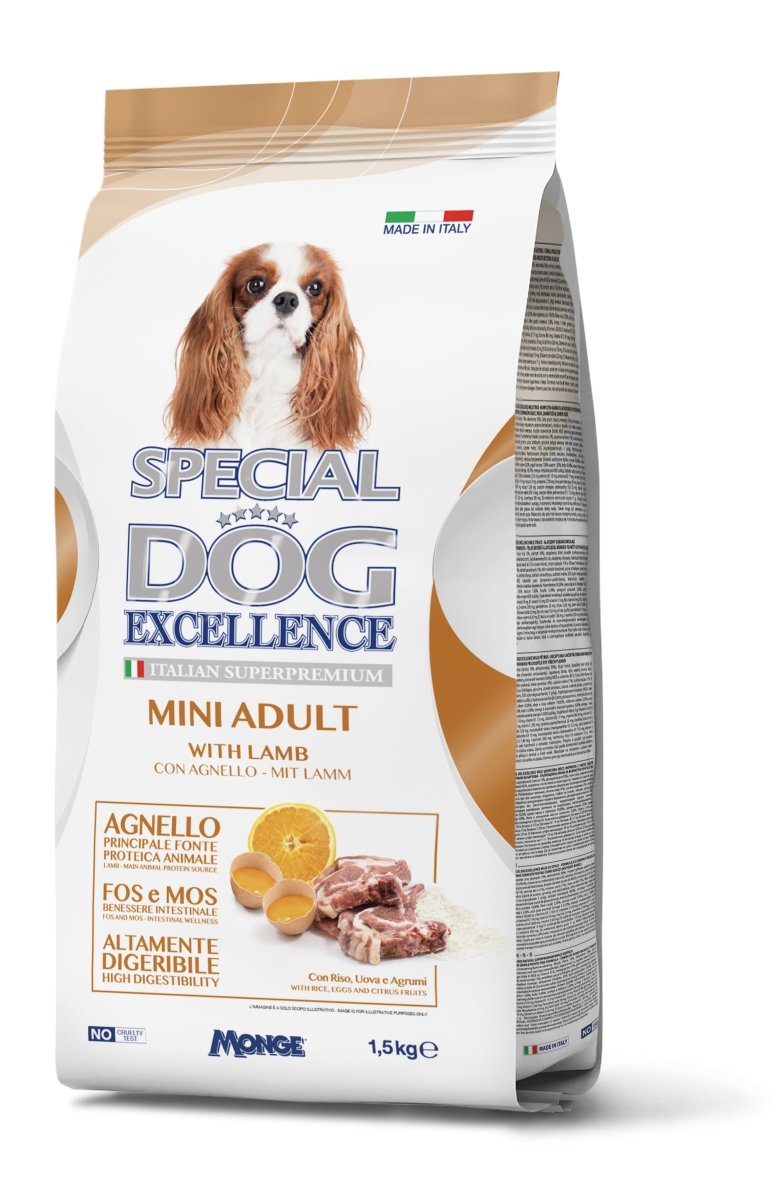 Excellence - Dog Dry Mini Adult with Lamb 1.5Kg - Shopivet.com
