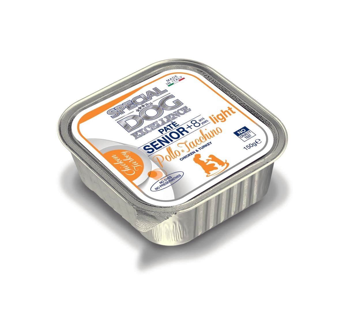 Excellence - Dog Wet Pate Senior light chicken & turkey - 150g - Shopivet.com