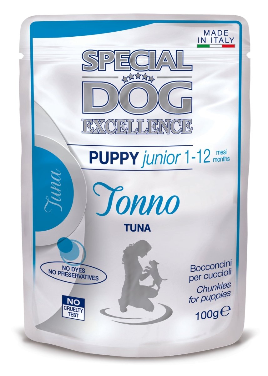 Excellence - Dog Wet Pouches Puppy & Junior with tuna - 100g - Shopivet.com