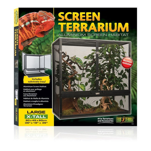 Exo Terra Screen Terrarium - Large/X-Tall 90 x 45 x 90cm - Shopivet.com