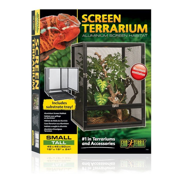 Exo Terra Screen terrarium - Small/Tall 45 x 45 x 60cm - Shopivet.com