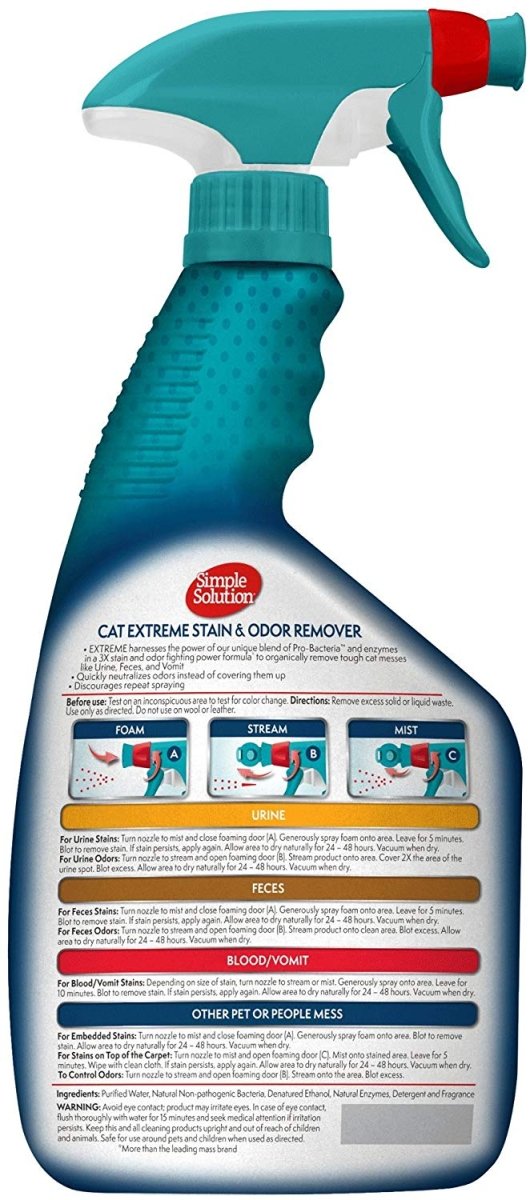 Extreme Cat Stain Odor Remover – 32 OZ - Shopivet.com