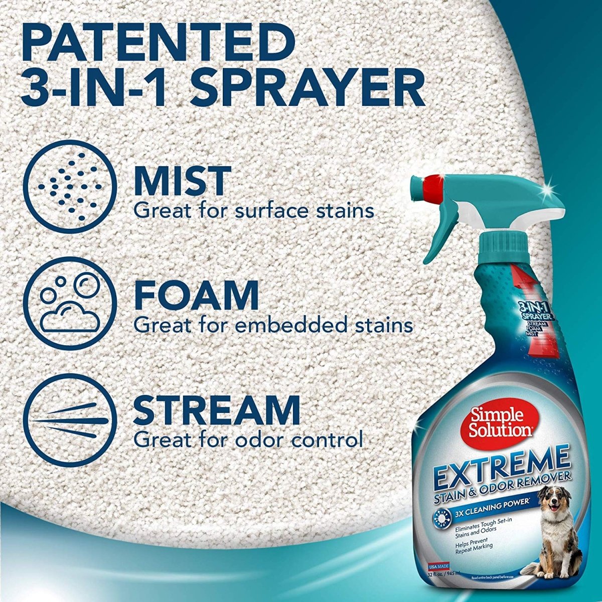 Extreme Pet Stain and Odor Remover 32 OZ - Shopivet.com