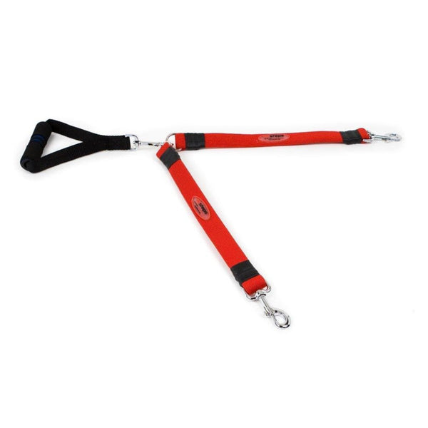 EZ Steps Stretch Dual Leash Large - blue - Shopivet.com
