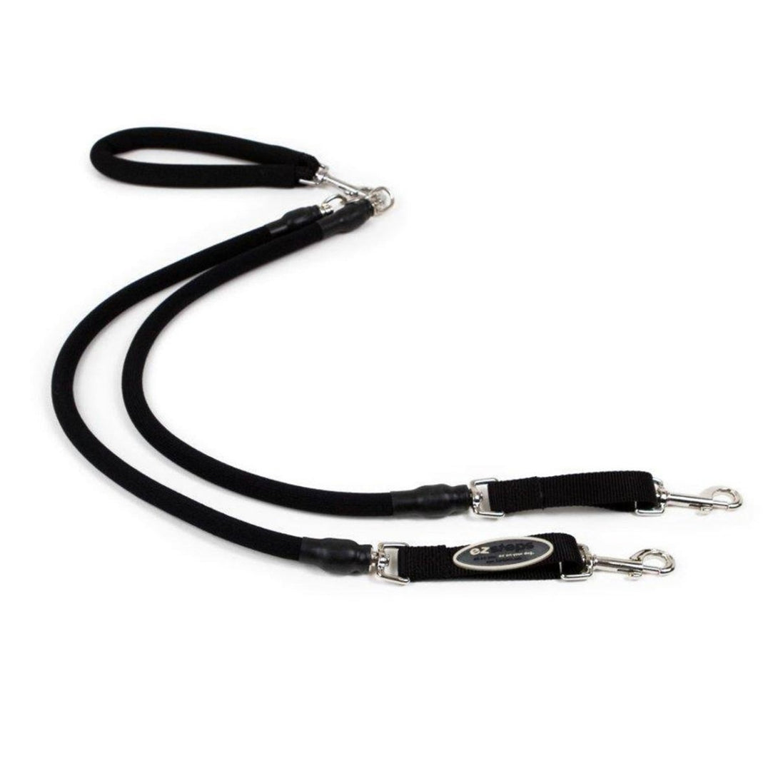 EZ Steps Stretch Dual Leash Medium - red - Shopivet.com