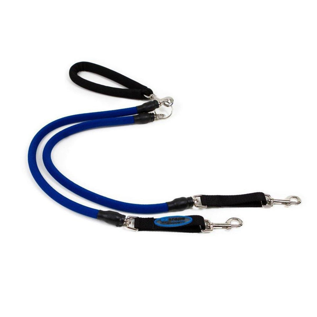 EZ Steps Stretch Dual Leash Medium - red - Shopivet.com