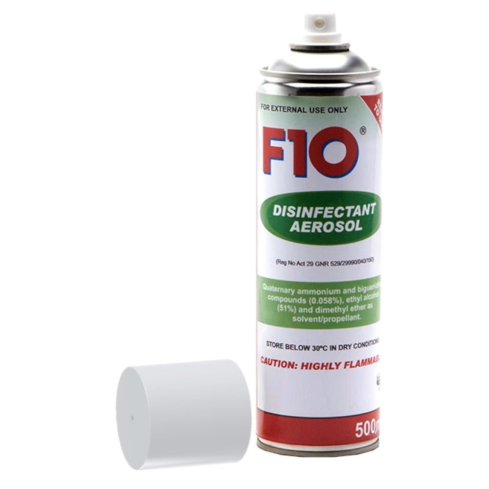 F10 Disinfectant Aerosol Spray 500ml - Shopivet.com