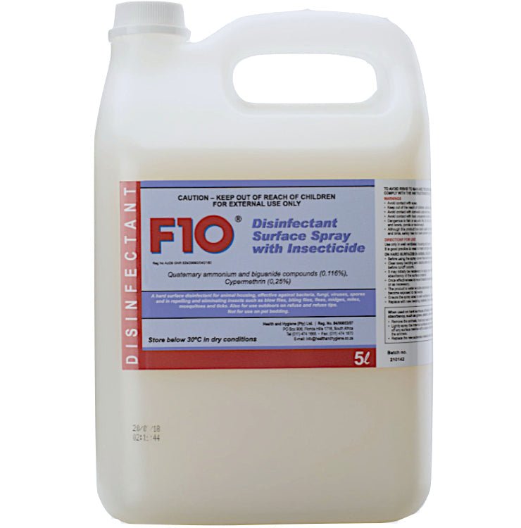 F10 Disinfectant Surface Spray with Insecticide 5 L - Shopivet.com