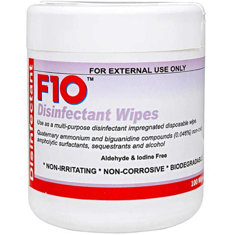 F10 Disinfectant Wipes Dispenser 100 Wipes - Shopivet.com