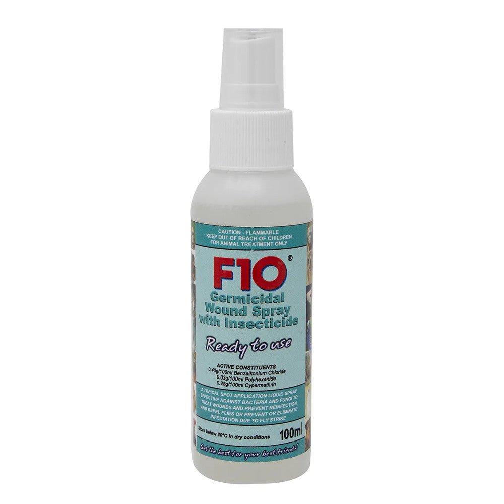 F10 Germicidal Wound Spray with Insecticide 100 ML - Shopivet.com