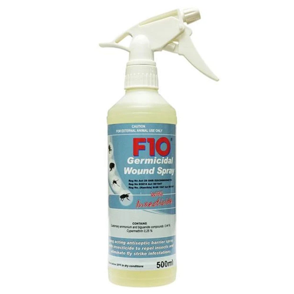F10 Germicidal Wound Spray with Insecticide 500 ML - Shopivet.com