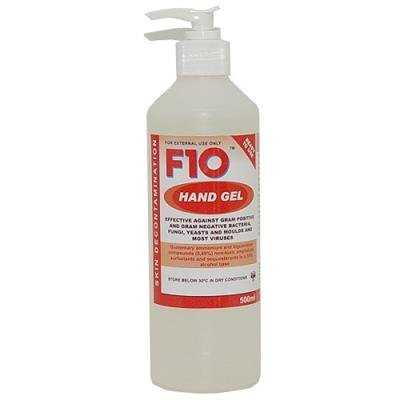 F10 Hand Gel With Pump 500 ML - Shopivet.com