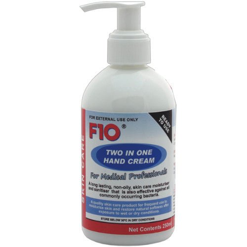 F10 Two - In - One Hand Cream w/ Pump 250ml - Shopivet.com