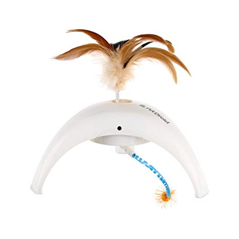 Feather Spinner with 2 Replacable Natural Feathers Caps - Shopivet.com