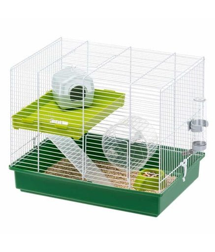 Ferplast Cage Hamster Duo Two - Floors Hamster Cage White 46 x 29 x h 37,5 cm - Shopivet.com
